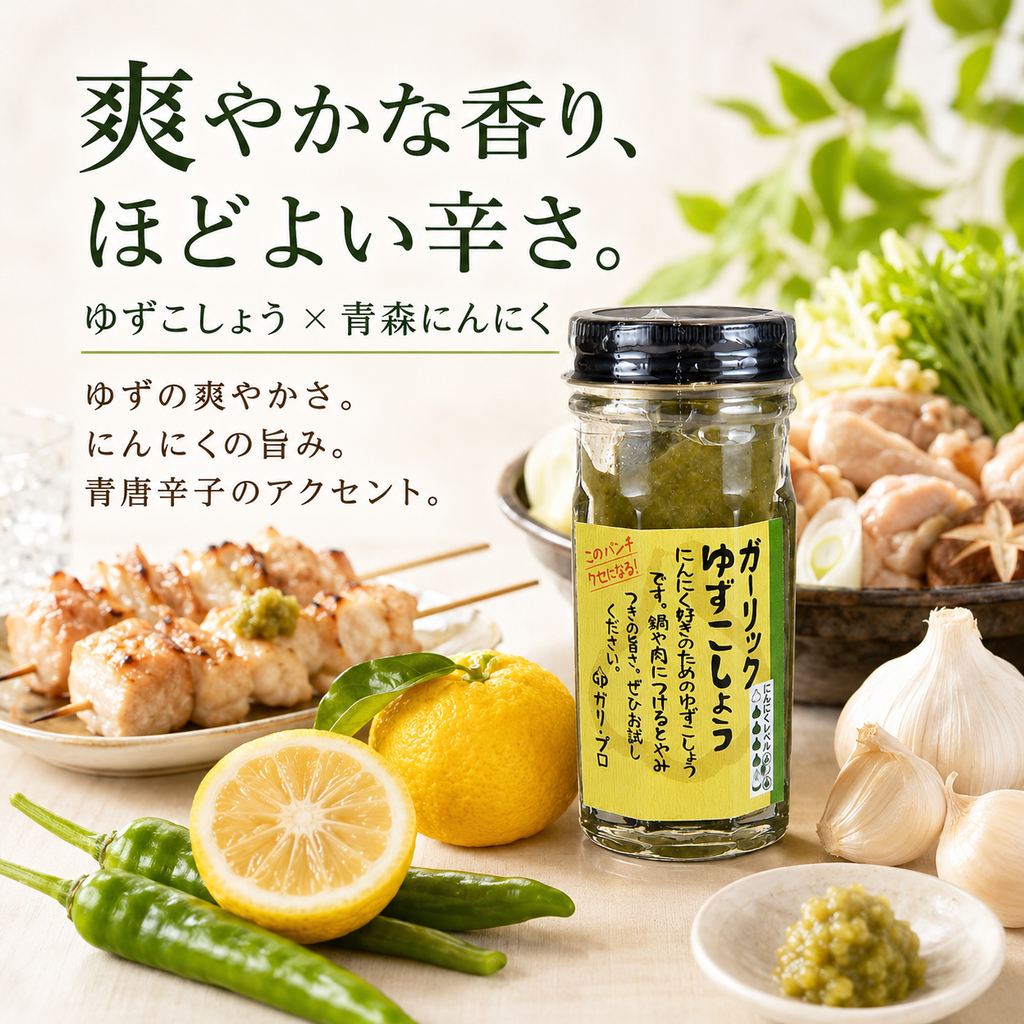 【ガリプロ】ガーリックゆずこしょう 2本セット