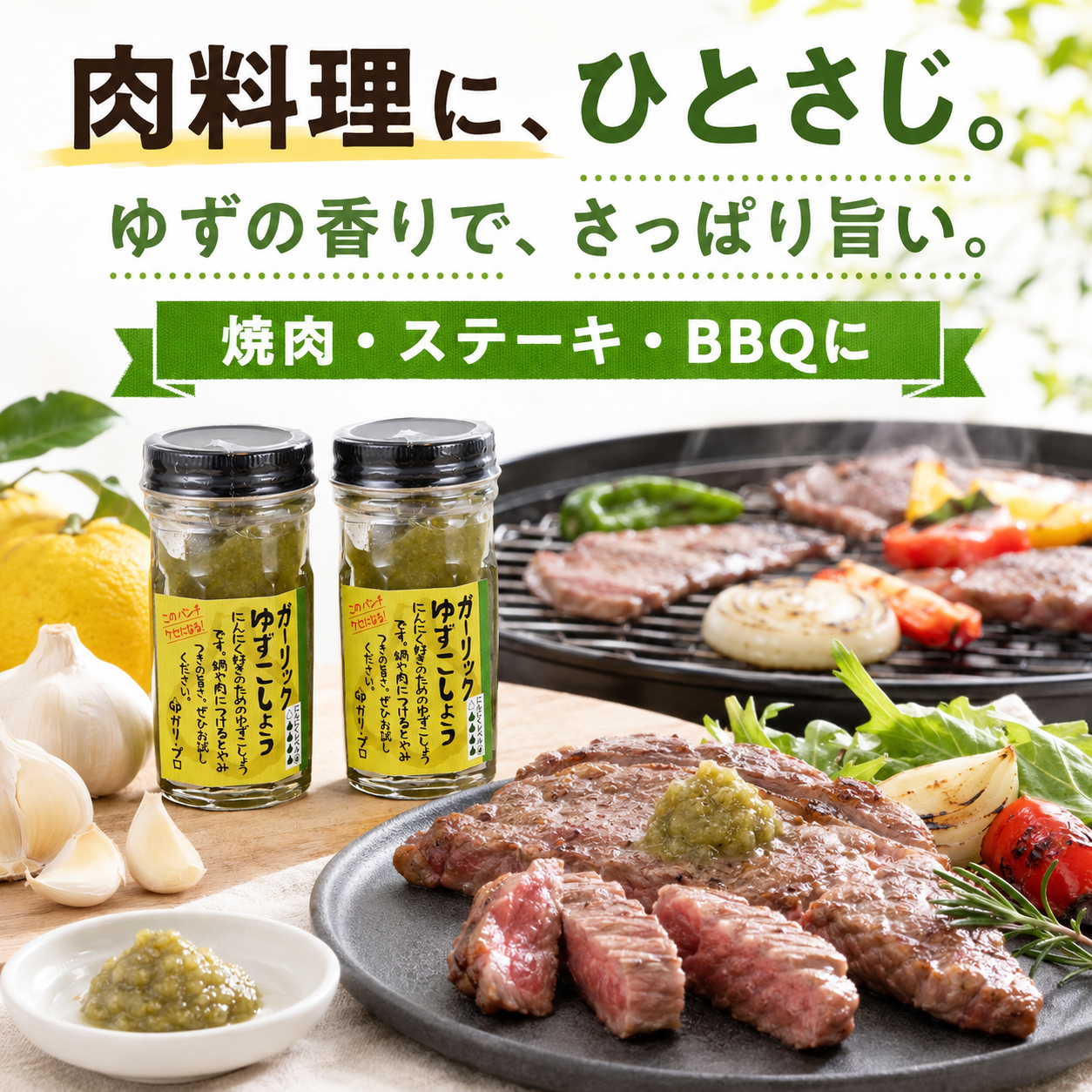 【ガリプロ】ガーリックゆずこしょう 2本セット
