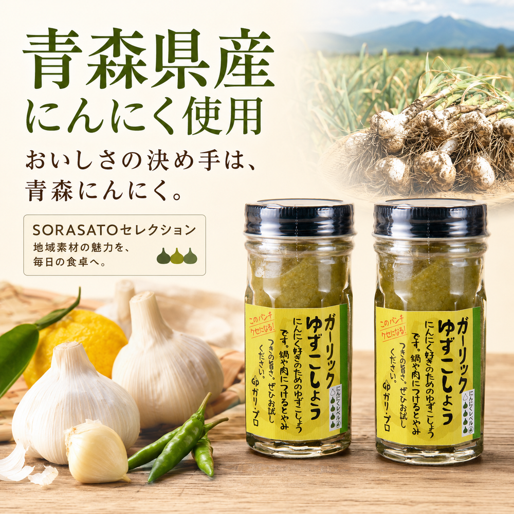 【ガリプロ】ガーリックゆずこしょう 2本セット