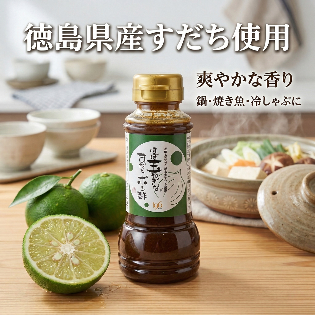 【ほぼ玉ねぎな】 ほぼ玉ねぎなすだちポン酢 2本セット