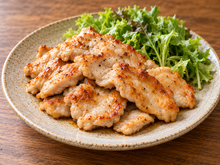 鶏むね肉の漬け込み焼き（AI生成の調理イメージ・未試作）